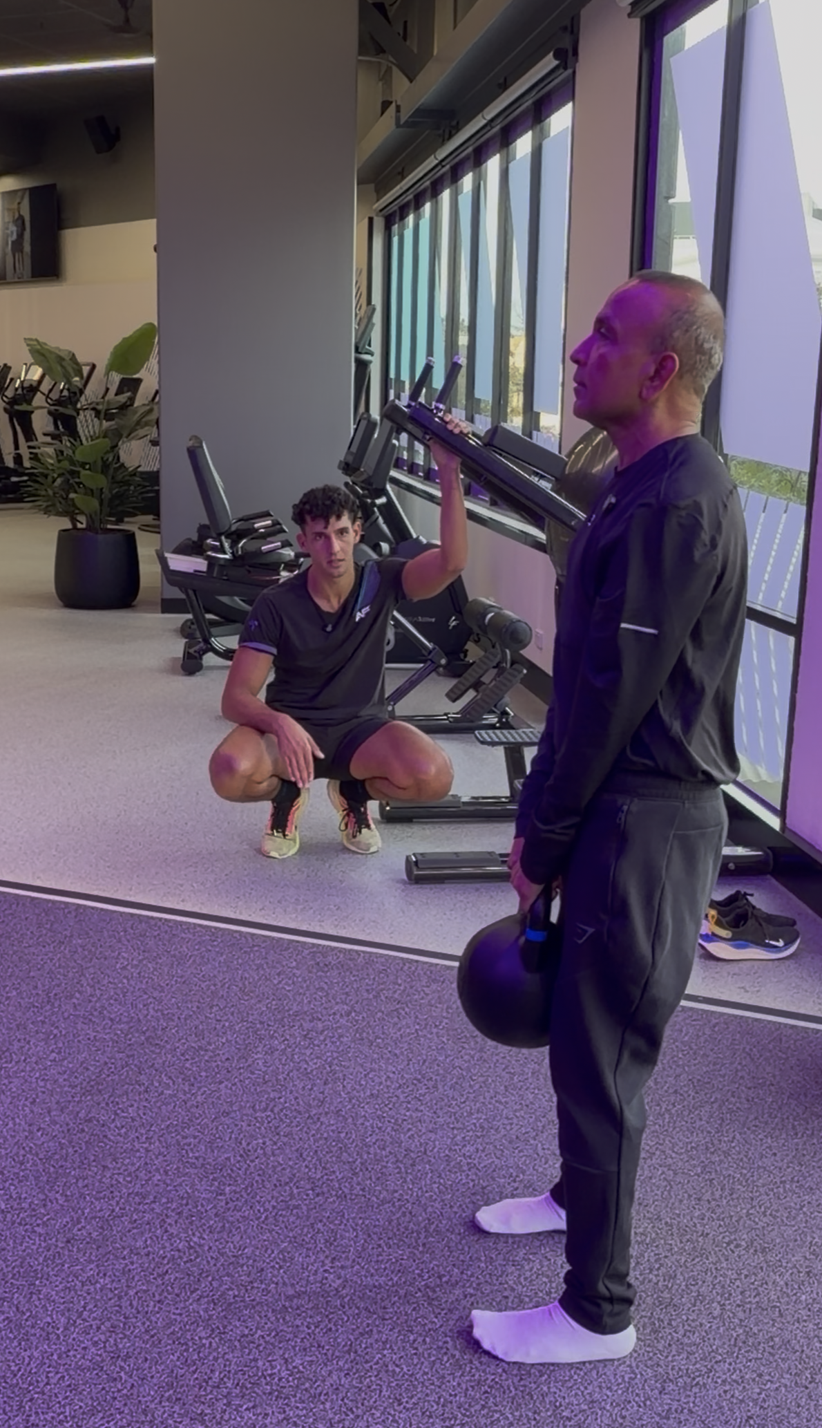 Karim coaching a client